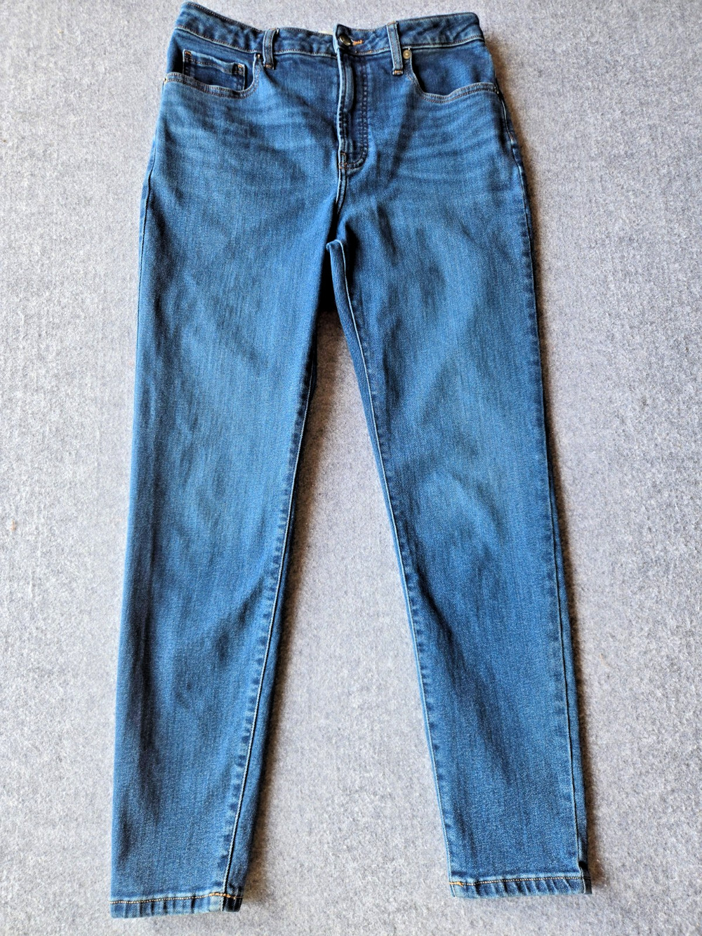 Everlane Women's Jean's The Curvy High-Rise Skinny Jean Med Wash Stretch 30R